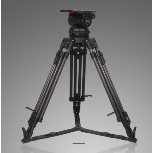 JIEPAI V25T PRO 150MM Bát Chuyên Nghiệp Sợi Carbon Video Phim Chân Máy Ảnh Chất Lưu Đầu Nhôm Chân Máy 30KG Cho ARRI Đỏ