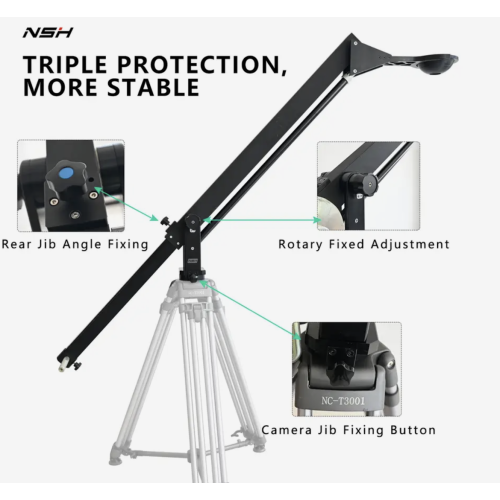 NSH Camera Crane Jimmy jib Rocker Arm Photography Equipment For Making Film