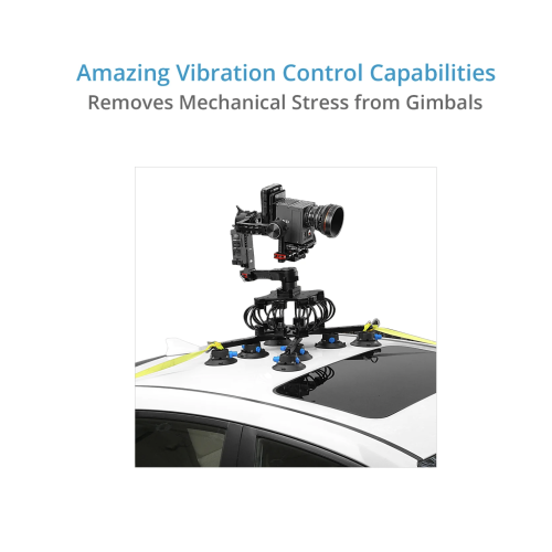Proaim SuperGrip Suction Car Mount w Vibration Isolator for Camera Gimbals