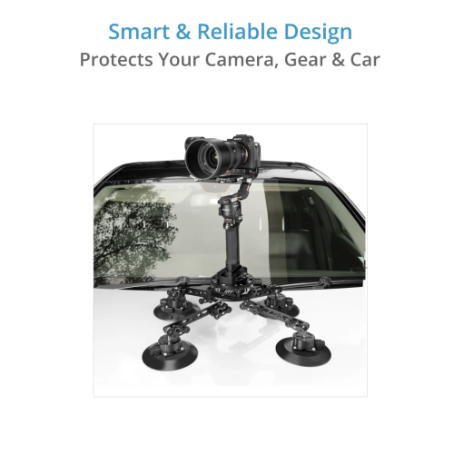 Proaim Ballpro Camera Suction Car Mount w Vibration Isolator for Gimbals