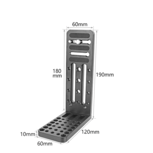 Đế máy dọc chữ L Tháo Lắp Nhanh Bằng Hợp Kim Nhôm 1/4 "3/8" Cho Chân Máy Ảnh