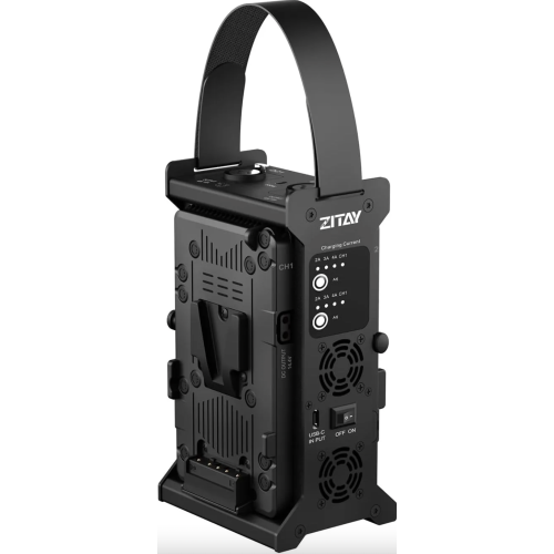 Dual Channel V-Mount Battery Adapter Converter Power Supply for Video LED Light with Quick Release Set