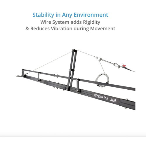 Proaim 18ft Camera Crane Jib with Stand for Gimbals, Pan-Tilt & Fluid Head