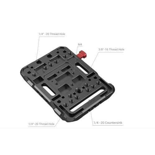 Tấm pin gắn chữ V với kẹp thanh kép 15mm (3016)