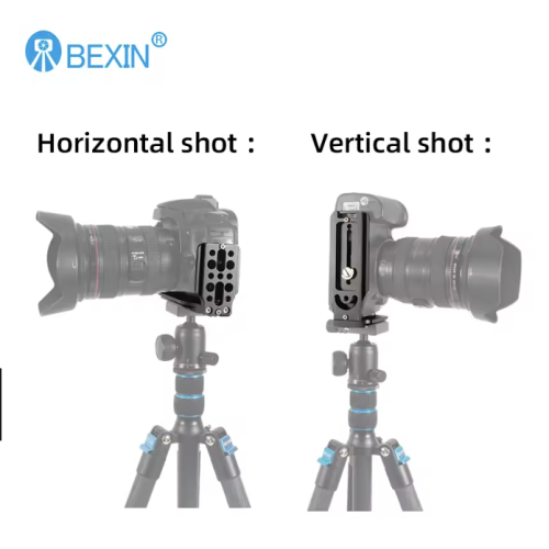 Tấm đế chữ L tháo lắp nhanh có thể gập lại cho máy ảnh Nikon, Sony Đầu bi chân máy Arca Swiss