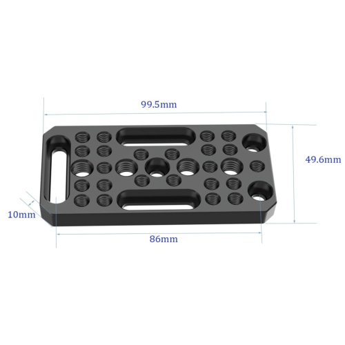 Cheese Plate DINESK có ren 1/4 3/8, tấm chuyển đổi Camera Tấm dễ dàng cho thanh ray, mộng én và thanh ngắn