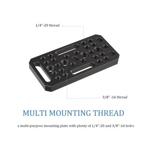 Cheese Plate DINESK có ren 1/4 3/8, tấm chuyển đổi Camera Tấm dễ dàng cho thanh ray, mộng én và thanh ngắn