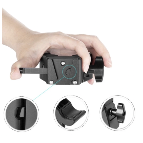 Kẹp V-Mount Móng Vuốt Lớn Thiết Kế Nâng Cấp Cho Chân Đế Ánh Sáng