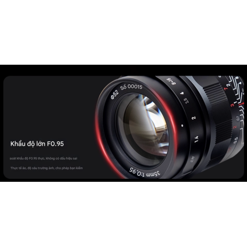 Ống kính tiêu cự cố định khẩu độ lớn Kaxinda 35MM F0.95