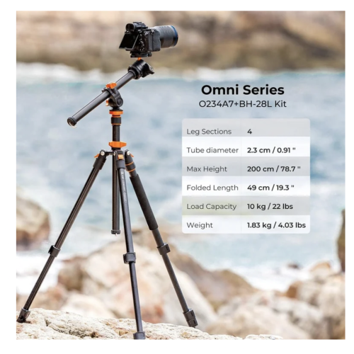 Chân máy ảnh K&F Concept K234A7 + BH-28L KF09.087V6