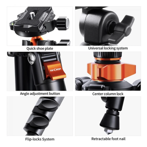 Chân máy ảnh K&F Concept K234A7 + BH-28L KF09.087V6