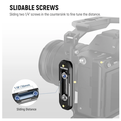 Thanh NATO (Dài) NEEWER 1/4 - 75mm