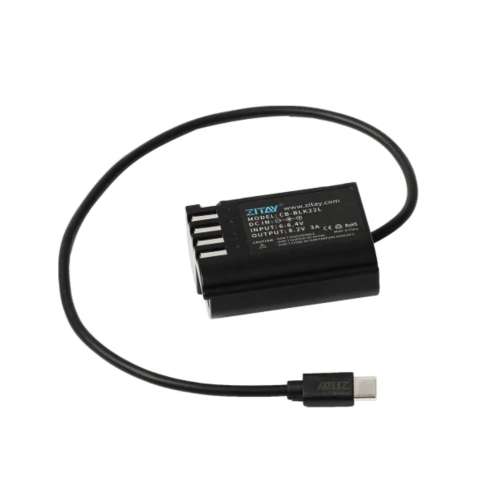 Bộ ổn định ZITAY DJI RS2 kết hợp với pin giả Panasonic DMW-BLK22 dành cho máy ảnh kỹ thuật số Panasonic Lumix DC-S5, GH5 II (DR17)