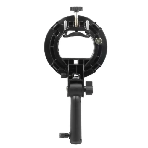 Gá dù flash đa năng ngàm Bowen tay dài hổ trợ 5 flash