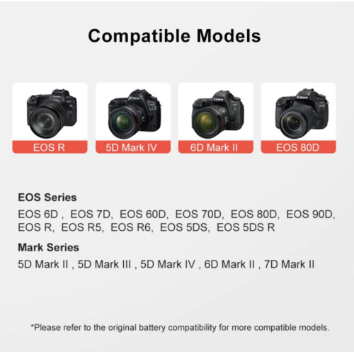 KingMa USB-C Input 1960mAh LP-E6 Battery with Protective Box for Canon EOS 5D, 5DII, 5DS, 60D, 60Da, 6D, 7D Mark II, 70D Cameras