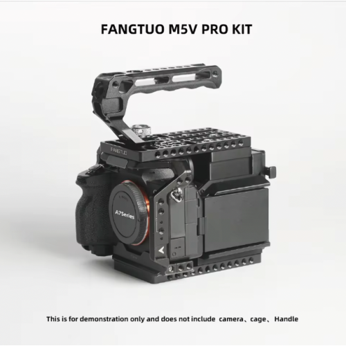 Bộ tản nhiệt FANGTUO M5V PRO dành cho máy ảnh Sony ZV-E10 Mark I & Mark II, kèm phụ kiện mở rộng pin V-Mount