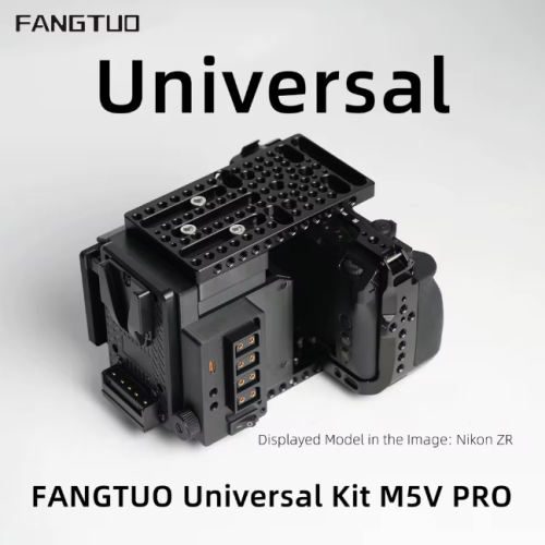 Bộ tản nhiệt FANGTUO M5V PRO dành cho máy ảnh Sony ZV-E10 Mark I & Mark II, kèm phụ kiện mở rộng pin V-Mount