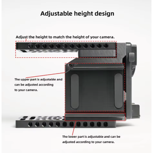Bộ tản nhiệt FANGTUO M5V PRO dành cho máy ảnh Sony ZV-E10 Mark I & Mark II, kèm phụ kiện mở rộng pin V-Mount