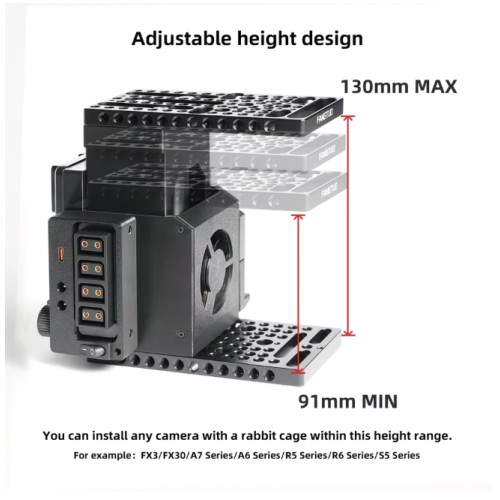 Fangtuo Dành Cho Bộ Khung Máy Ảnh Canon C50, Phụ Kiện Máy Ảnh Rạp Chiếu Phim C50VP Rig Cineback