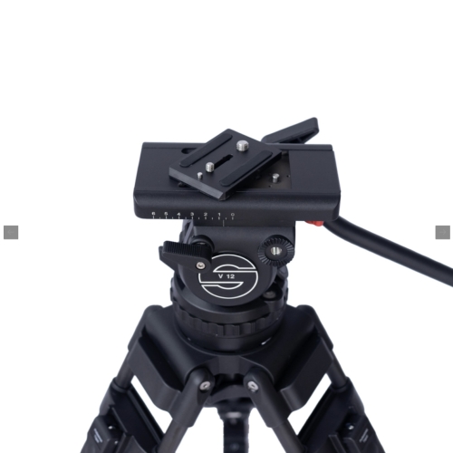 Chân máy quay Tripod V12 Hợp kim đầu dầu 100, gọn nhẹ và cứng cáp có kèm hình ảnh thật