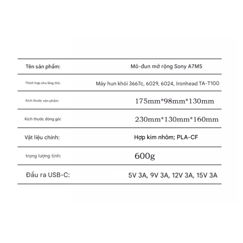 Cineback FusionRig Sony A7M5 A7V