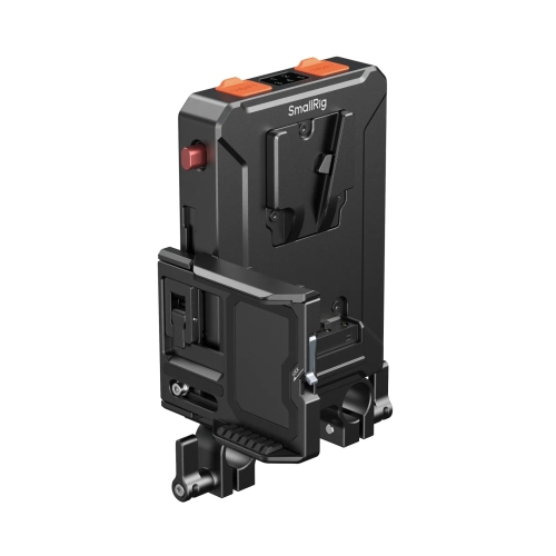Tấm gắn pin V-Mount quản lý nhiều pin thông minh cho nguồn điện liên tục và khả năng sạc pin liền mạch.