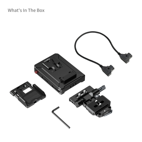 Tấm gắn pin V-Mount quản lý nhiều pin thông minh cho nguồn điện liên tục và khả năng sạc pin liền mạch.
