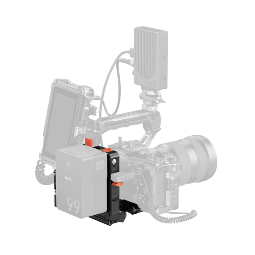 Tấm gắn pin V-Mount quản lý nhiều pin thông minh cho nguồn điện liên tục và khả năng sạc pin liền mạch.