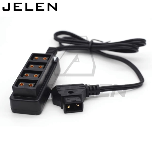 Dây cáp Chia 4 cổng nguồn IWO D-Tap Male sang D-tap Female cho pin Máy ảnh