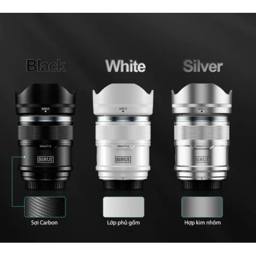 Bộ SET ống kính lấy nét tự động khung SIRUI Sniper Series F1.2 APS-C ( 23mm+33mm+56mm)