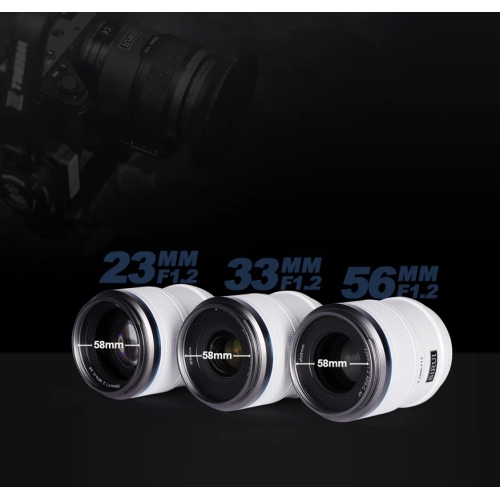 Bộ SET ống kính lấy nét tự động khung SIRUI Sniper Series F1.2 APS-C ( 23mm+33mm+56mm)