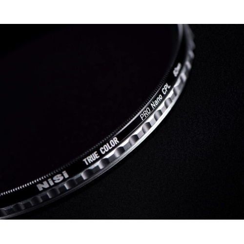 Filter NiSi 82mm True Color Pro Nano CPL | Kính lọc CPL cắt được phản sáng cho máy ảnh