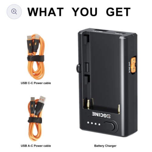 Bộ sạc pin ZGCINE NP-F01 ( Cổng D-Tap)