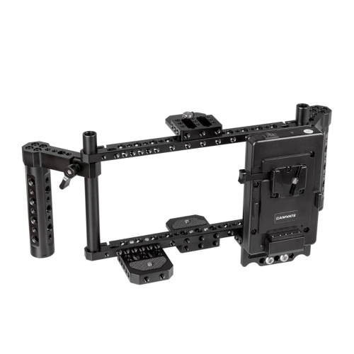 CAMVATE Bộ khung tay nắm cho màn hình 5-7 inch bao gồm cả đế pin V-mount