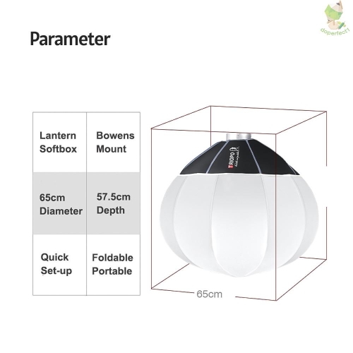 Softbox Cầu KQ-65 (China Ball) Triopo 65cm