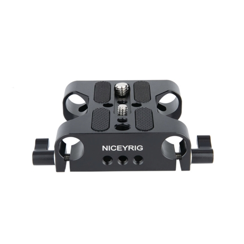Tấm Đế Máy Ảnh Đa Năng NICEYRIG Với Kẹp Thanh Ray Cho DSLR Rig, Hệ Thống Hỗ Trợ Thanh Ray 15Mm