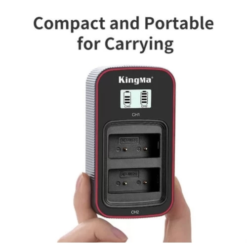 Bộ pin sạc KingMa NP-W126 cho máy ảnh Fujifilm