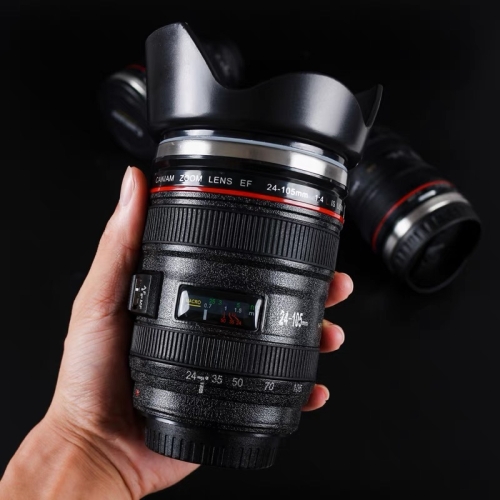 Ly giữ nhiệt ống kính máy ảnh Canon siêu chất 400ml