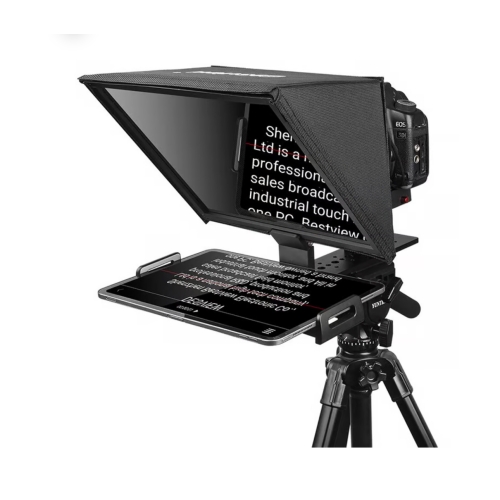 Lensgo TC12 - Máy Nhắc Chữ Di Động 12 Inch Dành Cho Máy Ảnh Và Máy Quay, Hỗ Trợ Kẹp Ngang Dọc, Điều Khiển Từ Xa