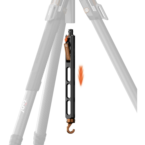 Chân máy quay phim và chụp ảnh COMAN T1 bằng sợi carbon, kiểu mở nhanh, 4 đoạn, góc điều chỉnh được, cao 62,9 inch.