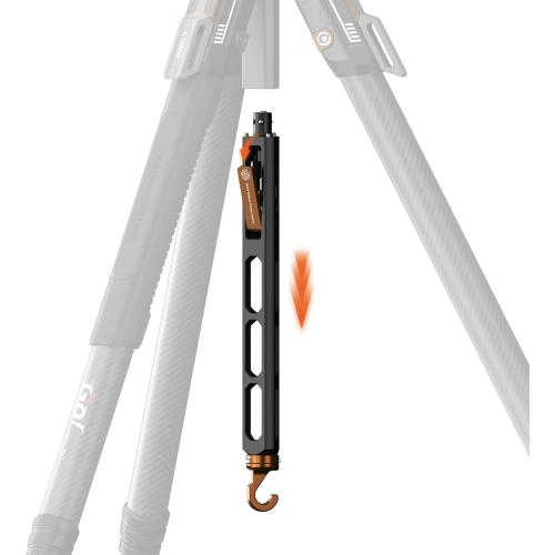 Chân máy quay phim và chụp ảnh COMAN T1S bằng sợi carbon, kiểu mở nhanh, có đầu bát, 4 chân, cao 64,8 inch.