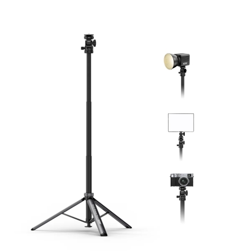 Chân đế đèn flash COMAN MT68 One Touch Quick Release, cao 83,4 inch, có thể điều chỉnh độ cao và xoay 360°.
