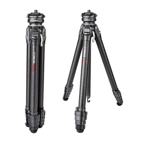 Chân máy ảnh du lịch chuyên nghiệp Coman Zero F38 bằng sợi carbon với đầu bi Arca và ngàm tháo nhanh DJI.