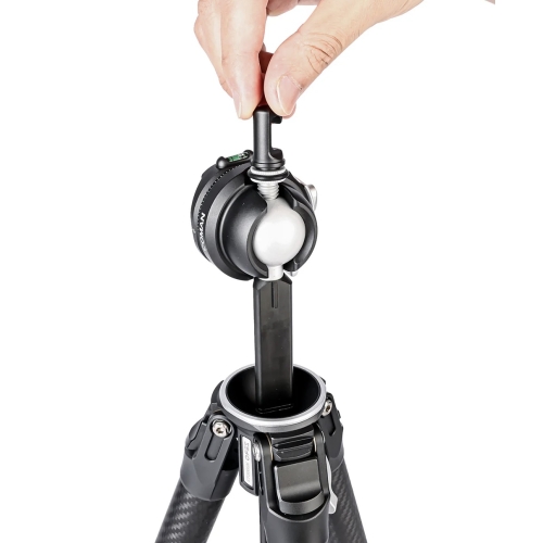 Chân máy ảnh du lịch chuyên nghiệp Coman Zero F38 bằng sợi carbon với đầu bi Arca và ngàm tháo nhanh DJI.