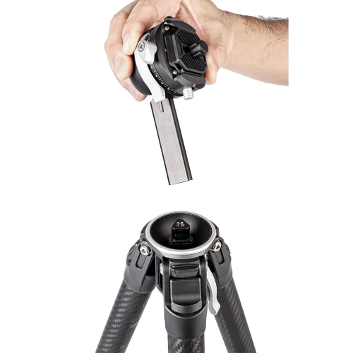 Chân máy ảnh du lịch chuyên nghiệp Coman Zero F38 bằng sợi carbon với đầu bi Arca và ngàm tháo nhanh DJI.