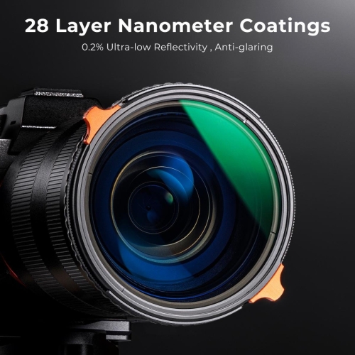 Filter Kính lọc K&F Concept 2 in 1 CPL Nano-X Series ND4 - 64 / 82mm