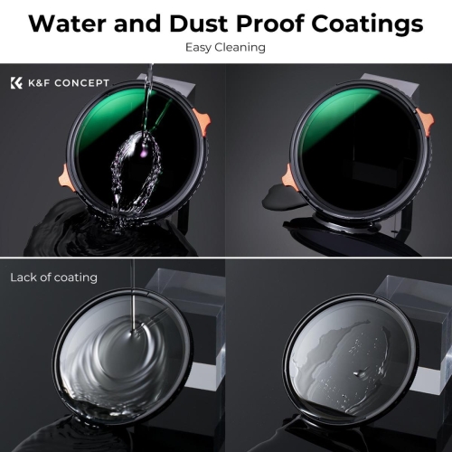 Filter Kính lọc K&F Concept 2 in 1 CPL Nano-X Series ND4 - 64 / 82mm