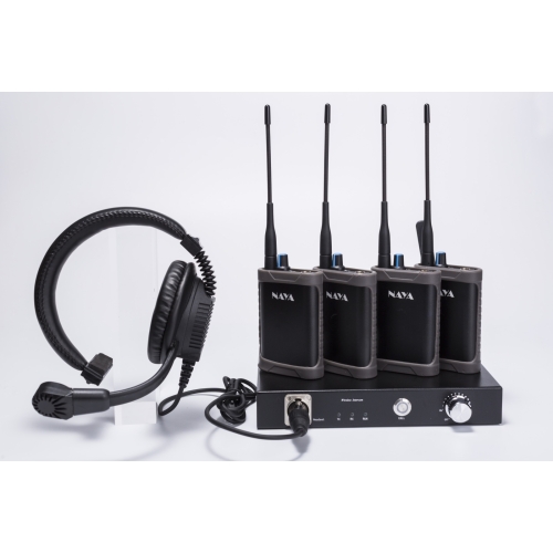 Bộ Tally - Intercom NAYA BS180 5 tai , 1 đạo Diễn , 4 Camera