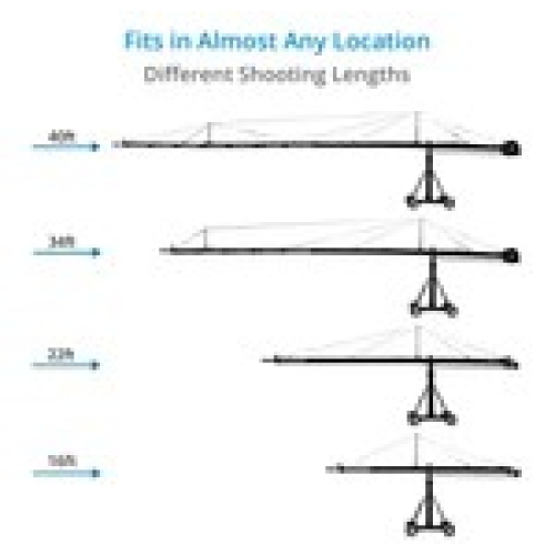 Bộ cần cẩu máy quay Proaim Fraser 40ft dành cho nhà làm phim và các đơn vị sản xuất phim.
