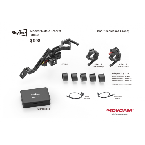 Hệ thống cân bằng màn hình Movcam SkyLine dành cho Steadicam